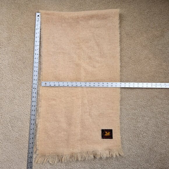 NWOT Wool Mohair Oblong Scarf Earthy Boho - Picture 3 of 9